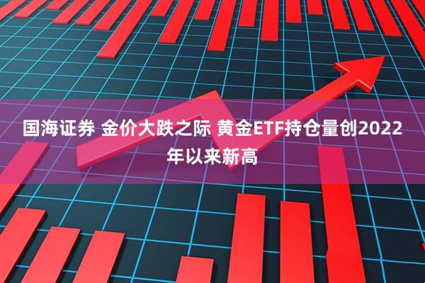 国海证券 金价大跌之际 黄金ETF持仓量创2022年以来新高